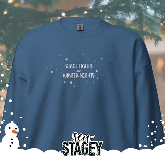 Stage Lights and Winter Nights Christmas Jumper