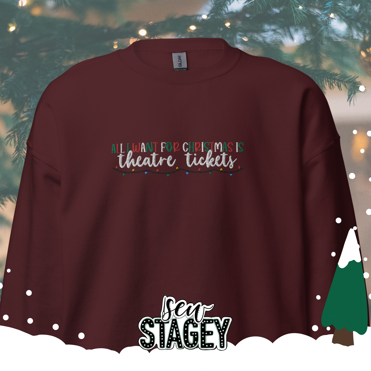 Theatre Tickets Christmas Jumper