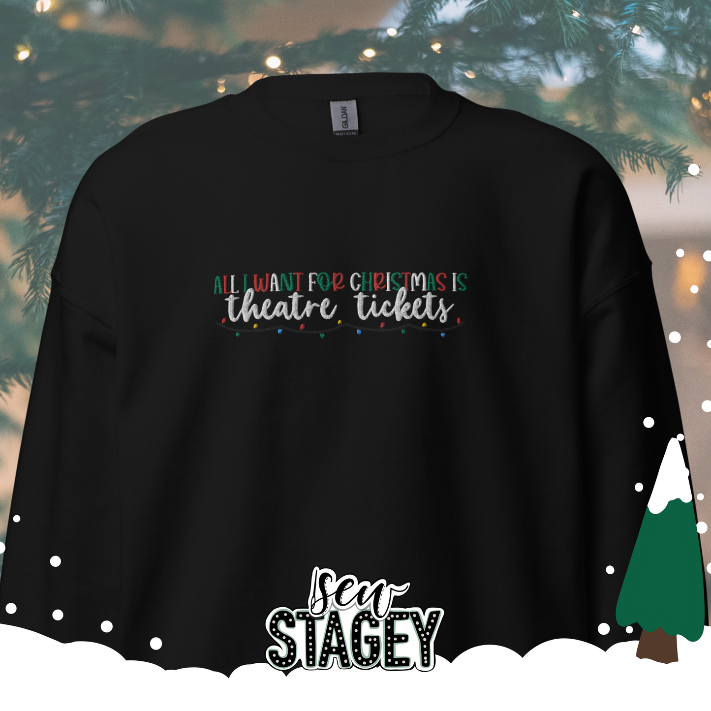 Theatre Tickets Christmas Jumper